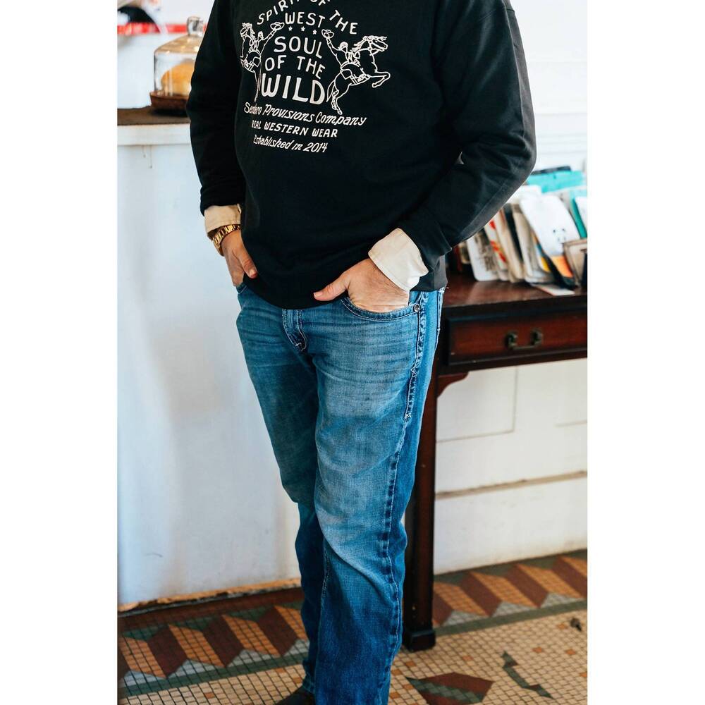 NEW SENDERO PROVISIONS CO. spirit of the west sweatshirt in black